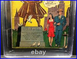 Superman #16 DC Comics 1942 Cgc 3.0 Cr/ow Pages 1st Lois Lane Cover In Title