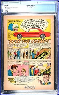 Superman #170 1964 CGC Graded 5.0 Just Graded-New Holder