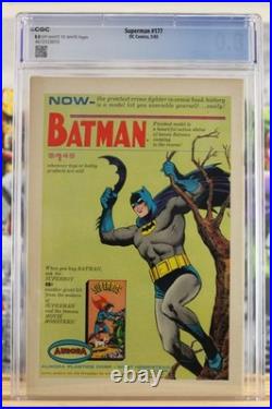 Superman #177 5/1965 CGC Grade 8.0, Off-White to White Pages New Slab