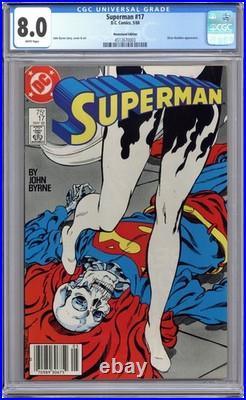 Superman #17N CGC 8.0 Newsstand 1988 4512670003 Superman #17N CGC 8.0 Newsstand 1988 4512670003
