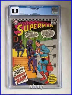 Superman #191 CGC 8.0 Silver Age 1966 DC Comics Curt Swan George Klein Shooter