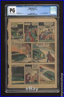 Superman (1939 1st Series) 1 CGC PG Page 7 Only 0962660006