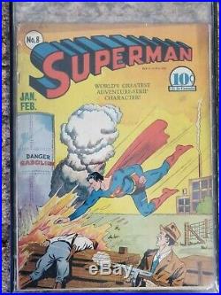 Superman (1939) #8 RAW GREAT CONDITION CLASSIC SUPS