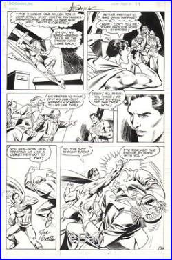 Superman 1986 Bronze Age Original Art-alex Saviuk/ Joe Giella Signed-free Ship
