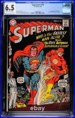 Superman #199 (1967) CGC 6.5 Key Issue Superman vs Flash Showdown