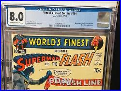 Superman #199 (1967) & WORLDS FINEST #199 SET CGC 8.0 Superman vs. Flash Race