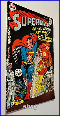 Superman 199 1st Superman/Flash race. 1967 key issue Original Owner