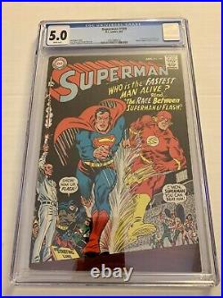 Superman #199 Cgc 5.0 1st Flash Vs Superman Race