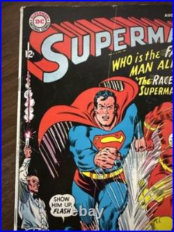 Superman #199 DC Comics August 1967 Superman Flash Race VG/F