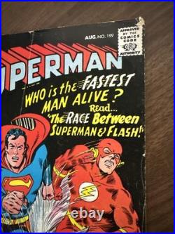 Superman #199 DC Comics August 1967 Superman Flash Race VG/F