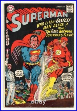 Superman #199 VG 4.0 1967 1st Superman vs Flash race