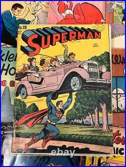Superman #19 4.5 VG+ DC Comics GOLDEN AGE vibrant CLASSIC TEN CENTS 1942