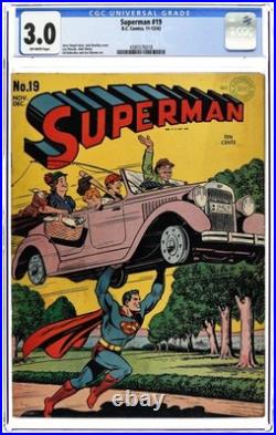 Superman #19 CGC 3.0 1942 4385576018