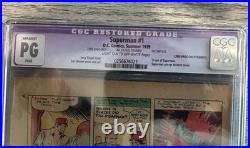 Superman #1 1939 Original Comic Page 22 Only Restored Trimmed Golden Age DC