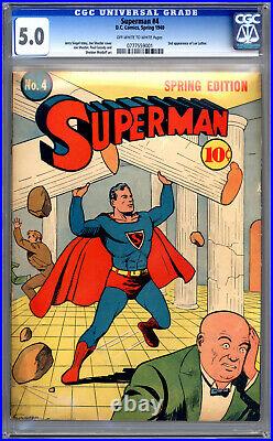 Superman #1-2-3-4-5 Cgc 6.0+ The Holy Grail Of All Comics Past & Present 1939
