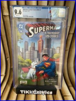 Superman 1 A Friendship Unleashed Milk-Bone CGC 9.6. Custom Krypto label