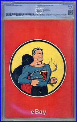Superman #1 CBCS 9.4 (R) Origin by Siegel & Shuster, Superman Pin-Up Back Cover