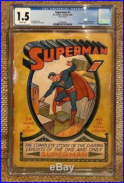 Superman #1 CGC 1.5 1939