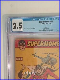 Superman #1 CGC 2.5 Comic Book Spain Variant 1958 SUPERHOMBRE VERY VERY SCARCE