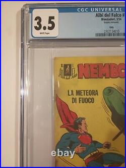 Superman #1 CGC 3.5 Comic Book Italian Variant 1954 Investment Very Scarce