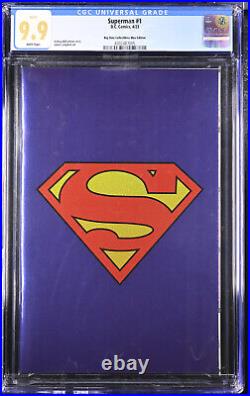 Superman #1 CGC 9.9 MINT D. C Blue Foil Edition Variant, INVESTMENT GRADE RARE