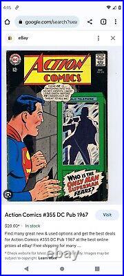 Superman #1 Cgc 5.5 1968 Stalmannen Swedish Variant Key Issue Action Comics #355