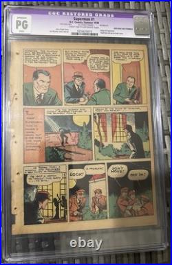 Superman #1 Comic Page 20 1939 Golden Age CGC Purple Label DC Comics