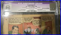 Superman #1 Comic Page 20 1939 Golden Age CGC Purple Label DC Comics