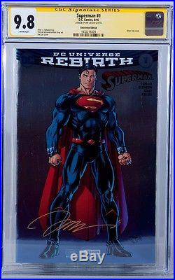 Superman #1 Rebirth CGC SS 9.8 SDCC Foil Variant SIGNED BY JIM LEE