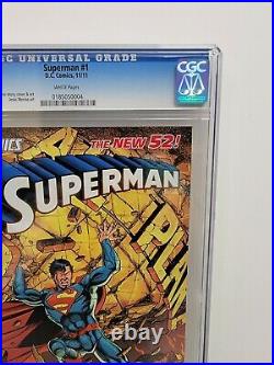 Superman #1 The New 52 CGC 9.8 NM/MT George Perez Cover 2011