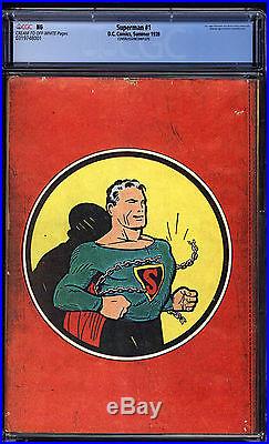 Superman #1 Unrestored Cream To Off-white Interior Pages Cgc Pgx Cbcs! 1