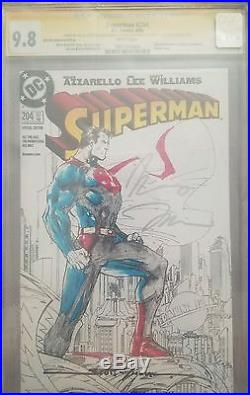 Superman #204 RRP Retailer Sketch Variant CGC 9.8 SS Jim Lee Batman 608 Artist