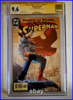 Superman #204 jim lee scott williams signed CGC NM+