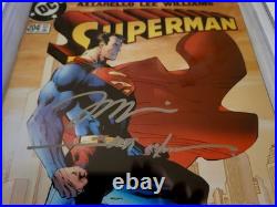 Superman #204 jim lee scott williams signed CGC NM+