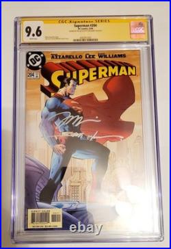 Superman #204 jim lee scott williams signed CGC NM+