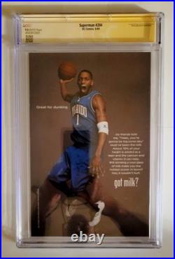 Superman #204 jim lee scott williams signed CGC NM+