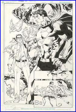 Superman #212 P. 6 Jim Lee Original Comic Art
