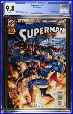 Superman #215 CGC 9.8 WP Jim Lee Cover DC Comics 2005