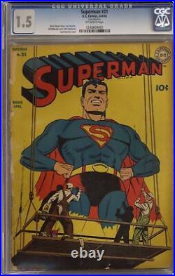 Superman #21 CGC 1.5 1943 0248609005