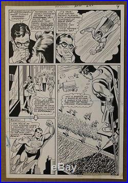Superman #225 p. 8 Original Art Page CURT SWAN & GEORGE ROUSSOS