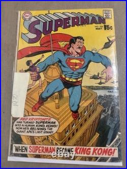 Superman #226 Comic Book When Superman Became King Kong (1970)