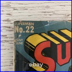 Superman #22 (1943)- DC Fred Ray Cover Art Golden Age Comic