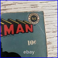 Superman #22 (1943)- DC Fred Ray Cover Art Golden Age Comic