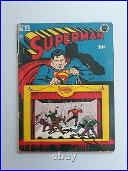 Superman #22 1943 DC Golden Age