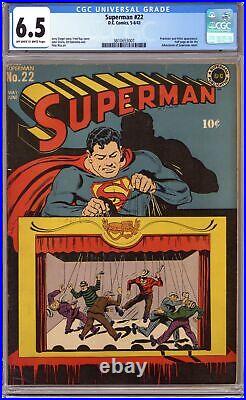 Superman #22 CGC 6.5 1943 3810653001