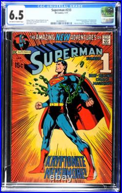 Superman #233 (1971) CGC 6.5 Kryptonite Nevermore