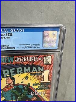 Superman #233 CGC 6.0 OWW Pages Classic Neal Adams Cover
