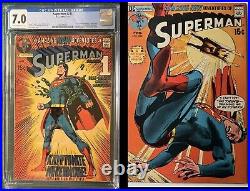 Superman #233 CGC 7.0 & #234 Raw Classic Neal Adams Covers! Both Books