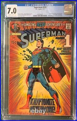 Superman #233 CGC 7.0 & #234 Raw Classic Neal Adams Covers! Both Books