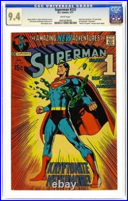 Superman #233 CGC 9.4 1971 0065828008
